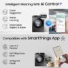 Samsung 8 kg, 5 star, Eco Bubble Technology, AI Control, Wi-Fi, Fully-Automatic Front Load Washing Machine (WW80T504DAX1TL, Hygiene Steam, Inox, Awarded as Washing Machine Brand of the year) - Image 3