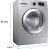Samsung 6.5 Kg Inverter 5 star Fully-Automatic Front Loading Washing Machine (WW66R22EK0S/TL, Silver Hygiene Steam) - Image 6