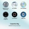 Samsung 8 Kg '5-star Ecobubble™ Wi-Fi Inverter Fully-Automatic Top Load Washing Machine Appliance (WA80BG4546BRTL, Rose Brown), Bubble Storm & Super Speed Technology - Image 6
