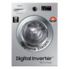 Samsung 6.5 Kg Inverter 5 star Fully-Automatic Front Loading Washing Machine (WW66R22EK0S/TL, Silver Hygiene Steam)