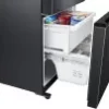 SAMSUNG 550 L Frost Free French Door Bottom Mount Convertible Refrigerator  (Black Matt (Doi), RF57A5032B1/TL) - Image 3