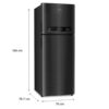 Whirlpool 411L 2 Star IntelliFresh Convertible Inverter Frost Free Double Door Refrigerator (IF INV CNV 455 Steel Onyx-Z, 2s, 2023 Model) - Image 3