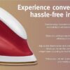 USHA EI Goliath Heavy Weight 1200-Watt Dry Iron, 1.8 Kg(Red), 1200 Watt - Image 2