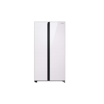 Samsung 700 L Inverter Frost-Free Side-by-Side Refrigerator (RS72R50111L/TL, Classic White)