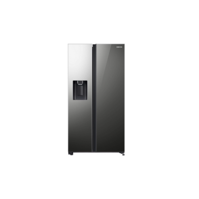 Samsung 676 L Inverter Frost-Free Side-By-Side Refrigerator (RS74R53012A/TL, Mirror Black)