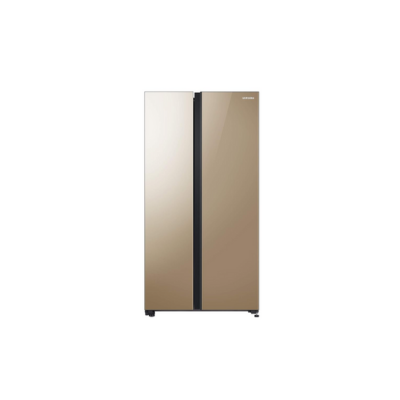 Samsung 700 L Inverter Frost-Free Side-By-Side Refrigerator (RS72R50114G/TL, Sweet Gold)