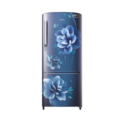 Samsung 183 L, 3 Star, Digital Inverter, Direct-Cool Single Door Refrigerator (RR20C1723CUHL, Camellia Blue, 2023 Model)