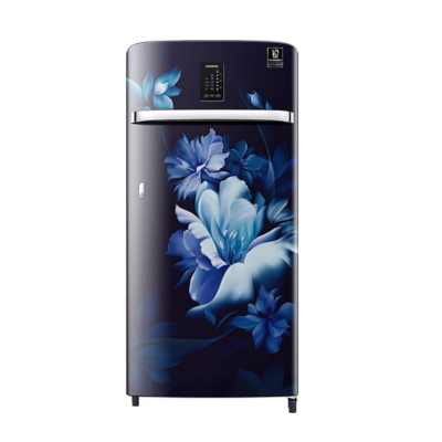 Samsung 184L 3 Star Digi-Touch Cool Digital Inverter Direct-Cool Single Door Refrigerator Appliance Curd Maestro (RR21C2J23UZHL,Midnight Blossom Blue)
