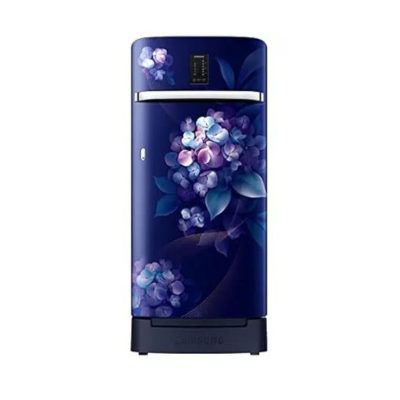 Samsung 189L 4 Star Inverter Direct-Cool Single Door Digi-Touch Refrigerator Appliance (RR21C2F24HSHL,Hydrangea Blue) Base Stand Drawer 2023 Model