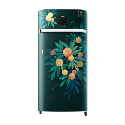 Samsung 189L 5 Star Inverter Direct-Cool Single Door Digi-Touch Refrigerator Appliance (RR21C2E25NLHL,Orange Blossom Green) 2023 Model