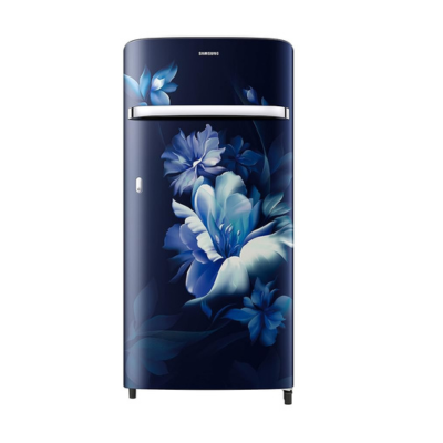 Samsung 189L 5 Star Inverter Direct-Cool Single Door Refrigerator Appliance (RR21C2G25UZHL,Midnight Blossom Blue) 2023 Model
