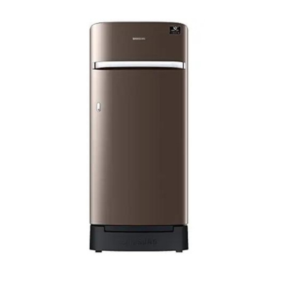 Samsung 189L 5 Star Inverter Direct-Cool Single Door Refrigerator Appliance (RR21C2H25DXHL,Luxe Brown) Base Stand Drawer 2023 Model