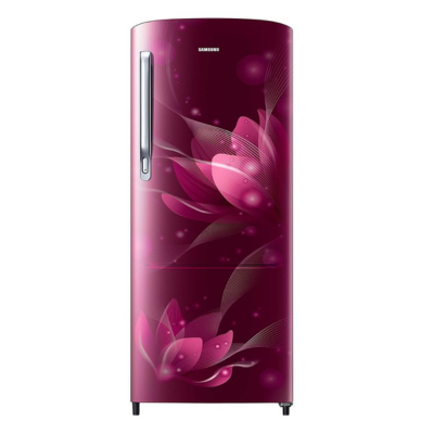 Samsung 192 L 2 Star Direct Cool Single Door Refrigerator (RR20A271BR8NL, SAFFRON RED, 2022 Model)