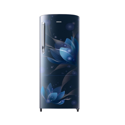 Samsung 192 L 2 Star Direct Cool Single Door Refrigerator (RR20A271BU8NL, SAFFRON BLUE, 2022 Model)