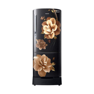 Samsung 212 L 4 Star Direct-Cool Single Door Refrigerator (RR22T285XCBNL, Camellia Black)