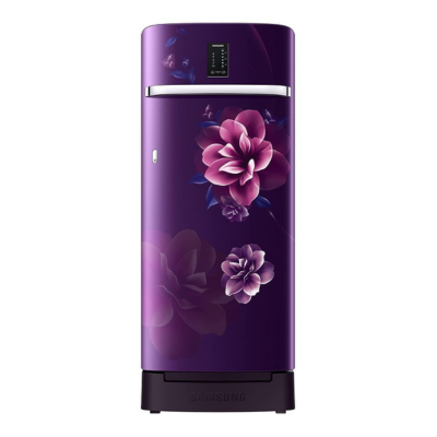 Samsung 215L 3 Star Inverter Direct-Cool Single Door Digi-Touch Refrigerator (RR23C2F23CRHL,Camellia Purple) Base Stand Drawer 2023 Model