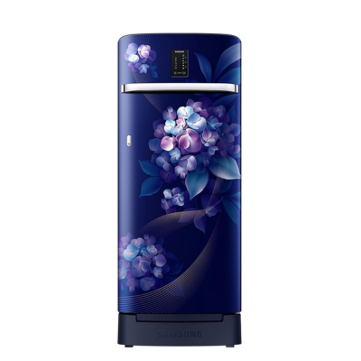 Samsung 215L 3 Star Inverter Direct-Cool Single Door Digi-Touch Refrigerator (RR23C2F23HSHL, Hydrangea Blue) Base Stand Drawer 2023 Model