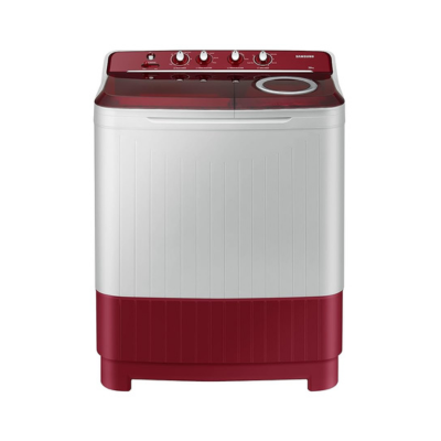 Samsung 7.5 Kg Inverter 5 Star Top Load Washing Machine (WT75B3200RRTL, Light Grey & Red Base, Air turbo drying)